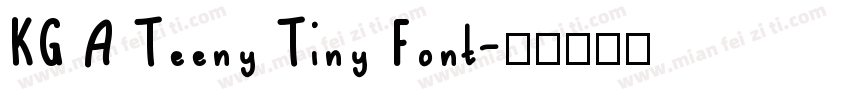 KG A Teeny Tiny Font字体转换